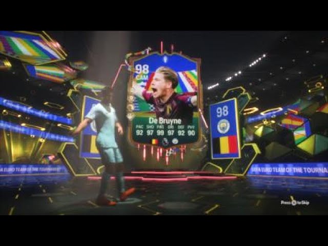 98 UEFA EURO TEAM OF THE TOURNAMENT KEVIN DE BRUYNE | Welcome to the Team!!!!