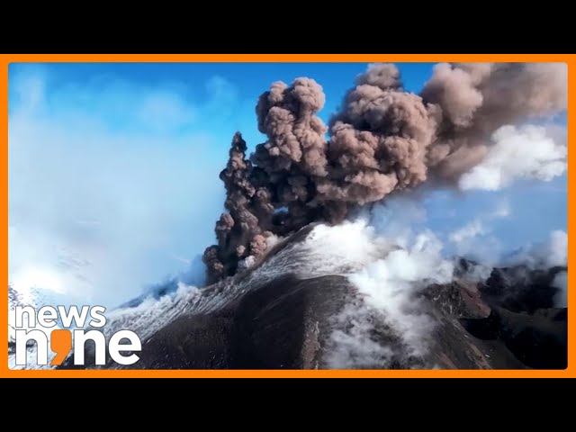 Breathtaking Drone Footage Reveals Mount Etna's Mesmerising Eruption | News9