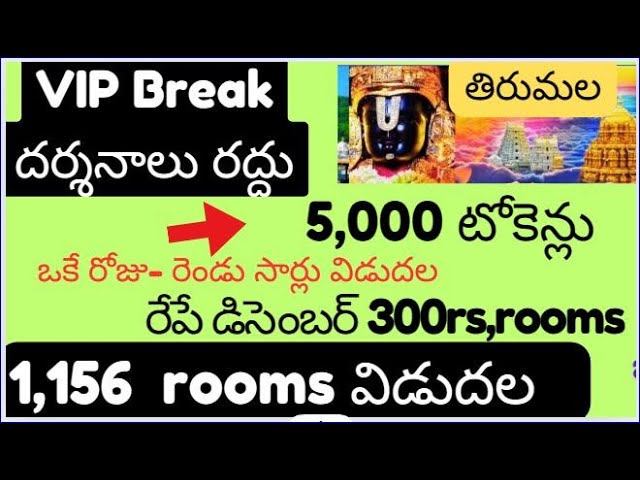 Extra 5000 tickets released.NO VIP Break darshan.Tirumala tirupathi latest updates today 2024