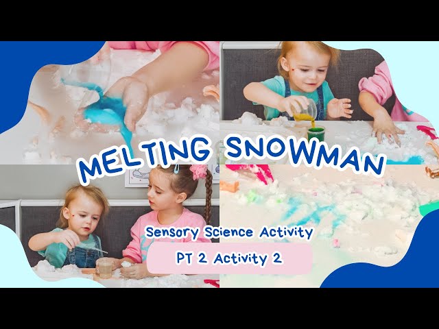 Fun Winter Activity for Little Hands: Melting Snowman Experiment Taste-Safe Science For All Ages!