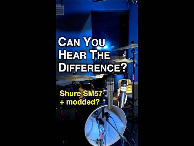 Can You Hear The Difference? Shure SM57 v Modded SM57 #shorts #sm57 #modification #universityofhull