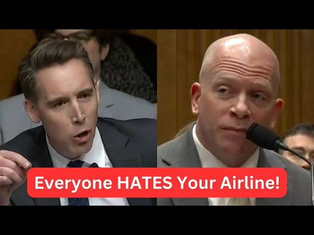 Josh Hawley vs Airline Execs on Unfair Bag Fees