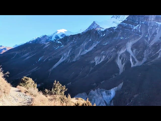 Mantras while exploring Tilicho Lake Nepal