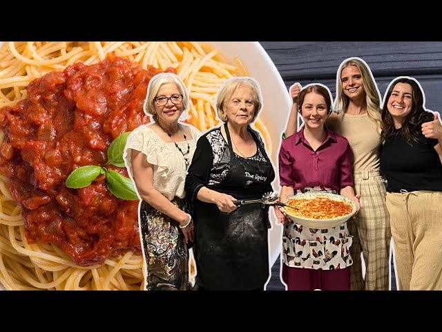 The Most Amazing Homemade Pasta By Nonna | Nonna Teaches Girl With The Dogs