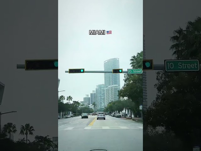 Driving in Miami Beach, Florida 🇺🇸#usa #usareels #miami  #florida #waterfall #driving #relaxing