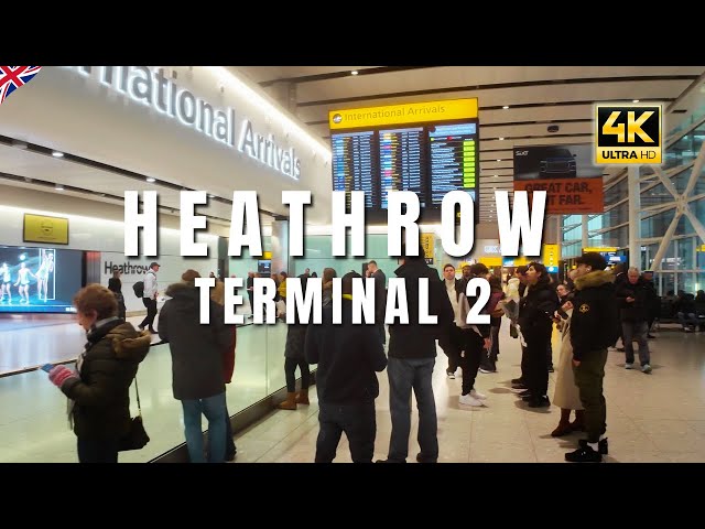 London Heathrow Airport: Terminal 2 | 4K Walking Tour 2025 | Arrivals | HDR |