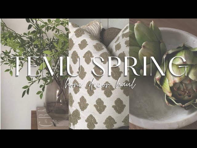 2025 TEMU SPRING HOME DECOR HAUL | spring decorating ideas 2025