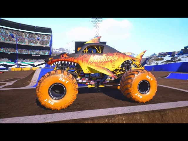 Monster Jam Showdown Fire vs Ice best tricks