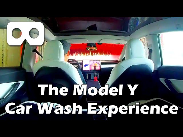 VR180 Tesla: The Model Y Car Wash Experience In Virtual Reality