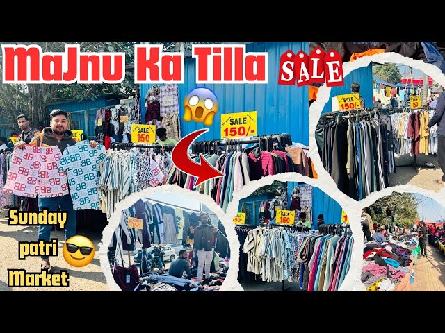 Majnu Ka Tilla Sunday Market😎 | Summer Collection 2025 | Manju Ka Tilla Shoes Market