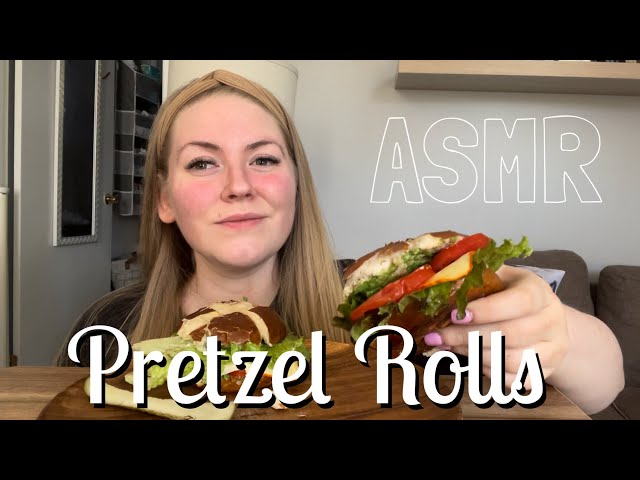 PRETZEL ROLLS 🥪 ~ ASMR Mukbang Eating Sounds 먹방