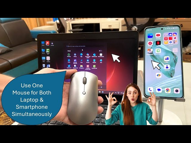 How to Connect & Use One Mouse for Both Laptop & Smartphone Simultaneously