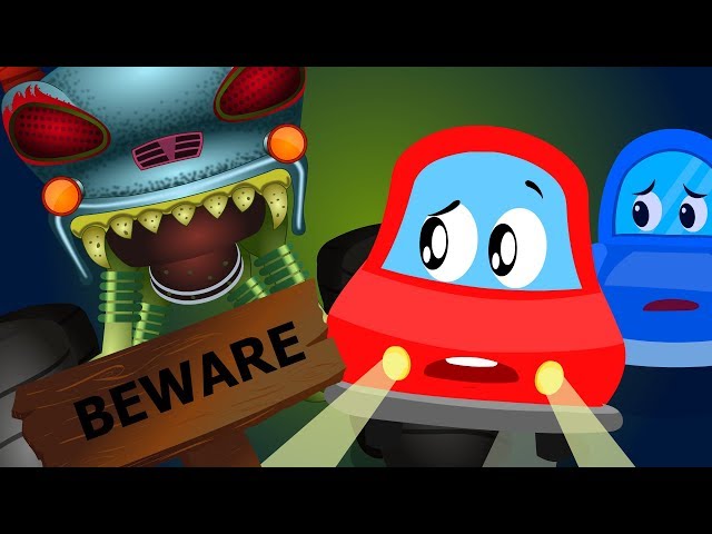 Beware Of The Dark | Little Red Car Cartoons | Nursery Rhymes For Toddlers | Kids Channel