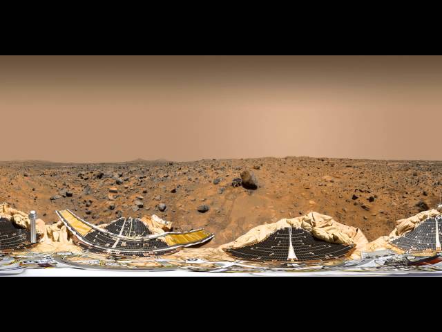 NASA's Mars Pathfinder & Sojourner Rover (360 View)