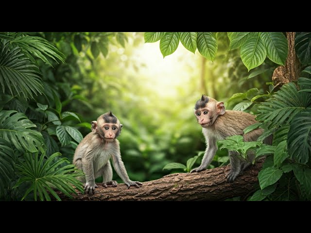 Watch This! Baby Monkey's First Branch Walk