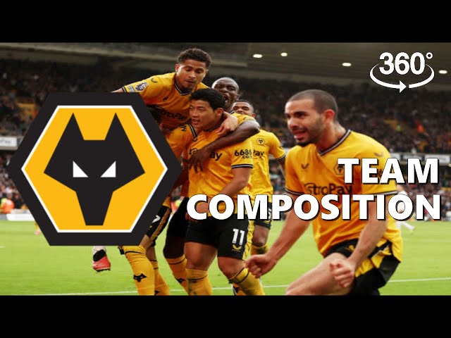 Premier League 2023/24 | Wolverhampton Wanderers F.C .Team composition | 360°VR.