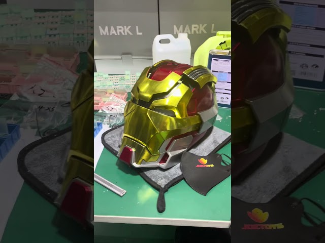 Battery case is outside of the  iron man heartbreaker helmet