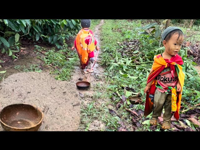 Two poor children without their mother to care for them. and the road to find my mother