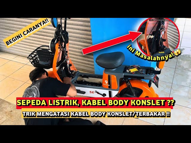 KABEL BODY KONSLET &  TERBAKAR ‼️BEGINI CARA PERBAIKI NYA😱