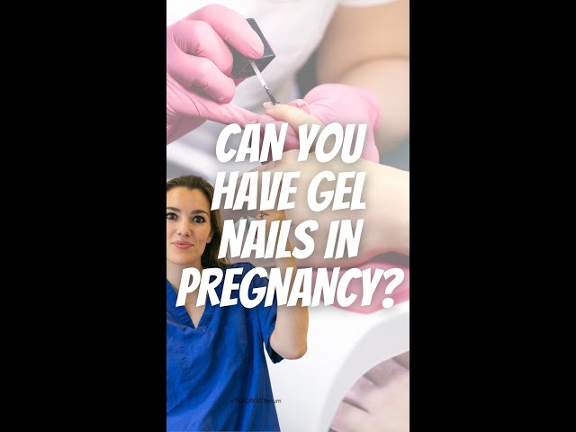 Can you wear shellac nail polish in pregnancy?  #ytshorts