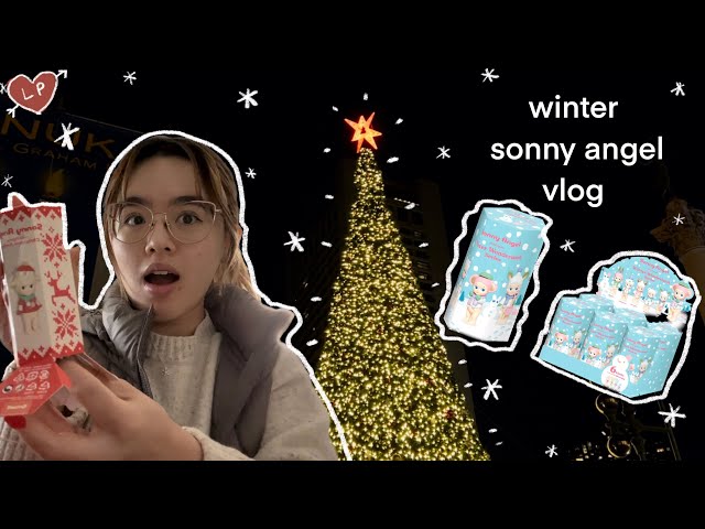 winter sonny angel unboxing vlog! (winter wonderland, christmas series)