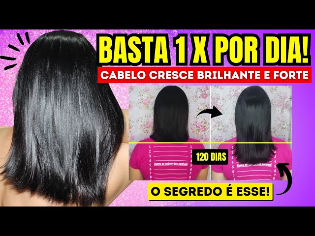 O CABELO CRESCE MUITO E NÃO CAI! Esse é o SEGREDO #projetorapunzel 🔥