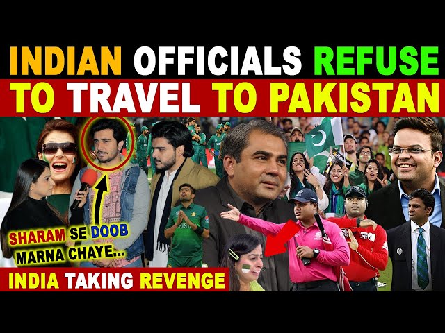 INDIAN OFFICIALS REFUSE TO TRAVEL TO PAKISTAN FOR CHAMPIONS TROPHY | PAK CRYING REACTIONS