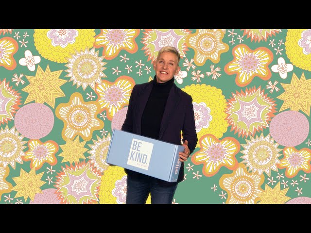 Go Behind the Scenes of Ellen's Spring BE KIND. Box!