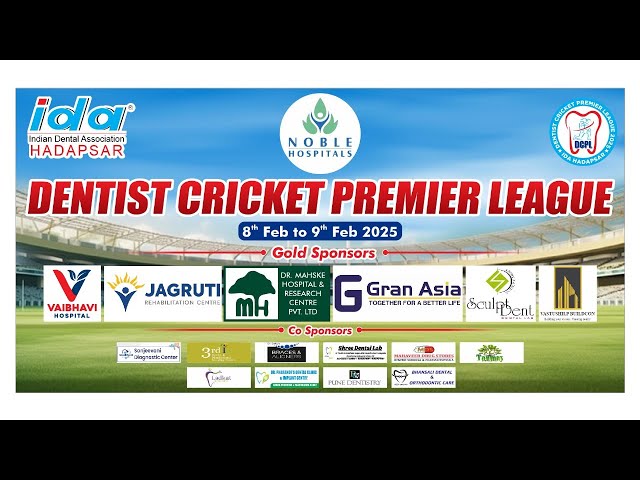 DENTIST CRICKET PREMIER LEAGUE 2025 DAY 2  Event Managed By :- Tathastu Events 9552123366