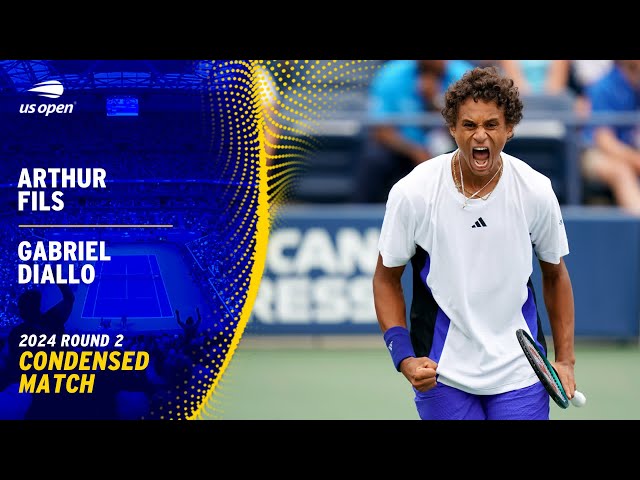 Arthur Fils vs. Gabriel Diallo Condensed Match | 2024 US Open Round 2