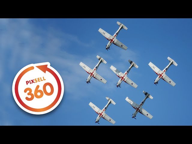 360 VIDEO: Exclusive and Amazing Flight of Air Force Aerobatic Display Team The Wings of Storm