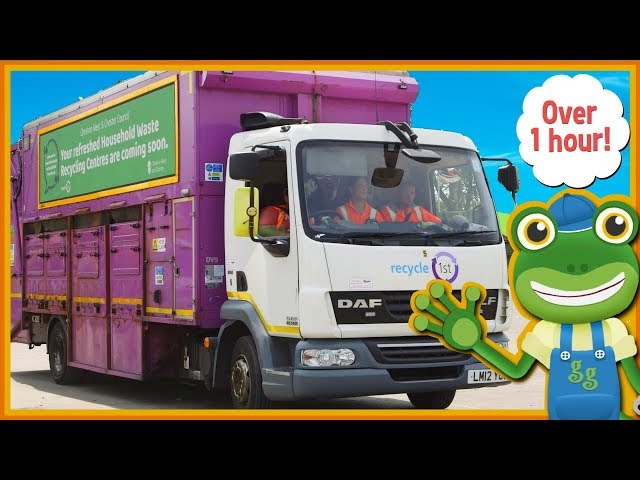 Garbage Trucks For Kids and MORE Big Trucks | Gecko's Real Vehicles