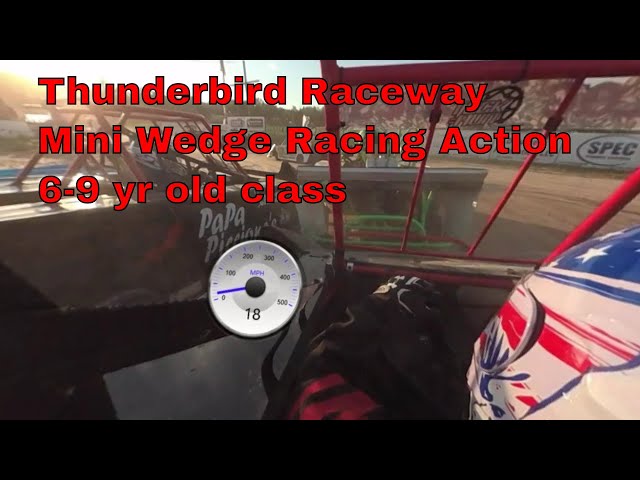 Thunderbird Raceway 6-9 yr old Mini Wedge kart racing