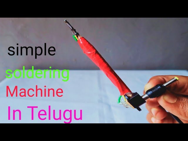 Simple soldering iron in telugu ||Telugu Tech Experiments||