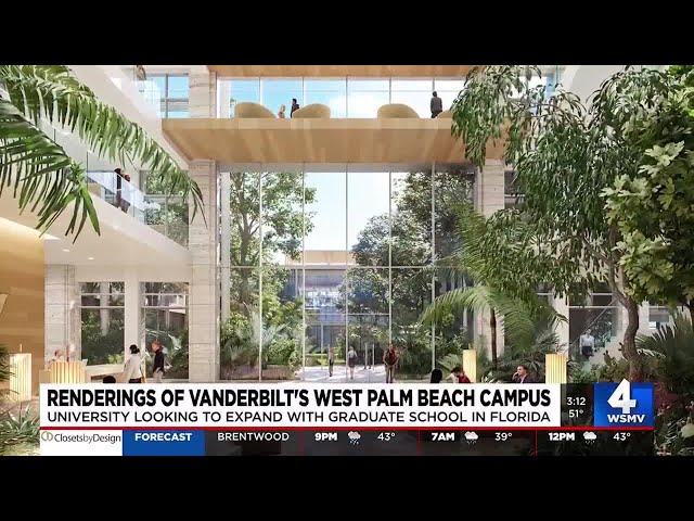 Renderings of Vanderbilt's West Palm beach campus