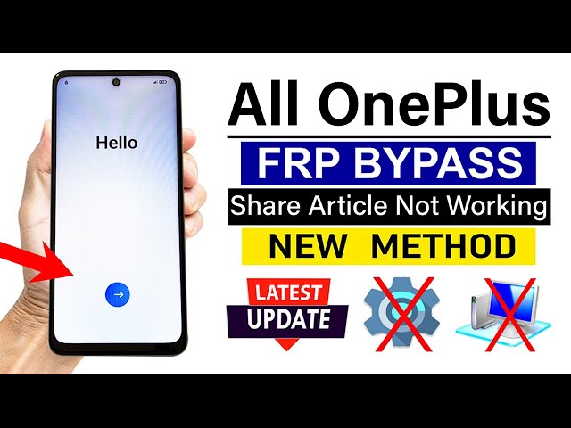 All OnePlus ANDROID 14 : Google/ FRP Bypass (without pc) - Share Article Not Working Solutions