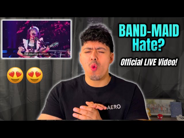 BAND-MAID [ Hate? ] Official LIVE Video FIRST REACTION | JAPANESE ROCK is amazing!