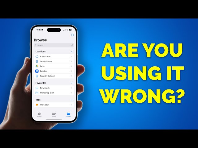 iPhone Files app is GREAT when you know how to use it! (full tutorial + iOS 18)