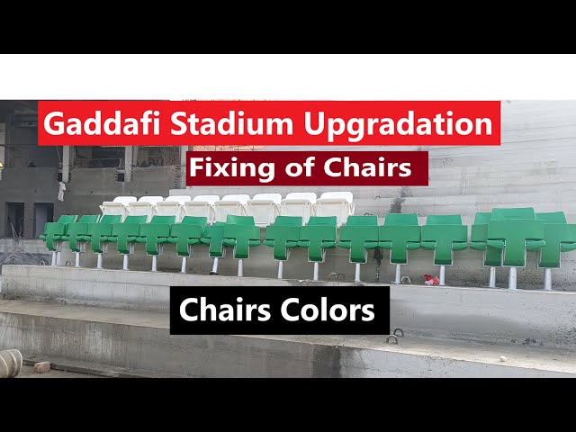 Gaddafi Stadium Upgradation| | Fixing of Chairs| . 29 12 24