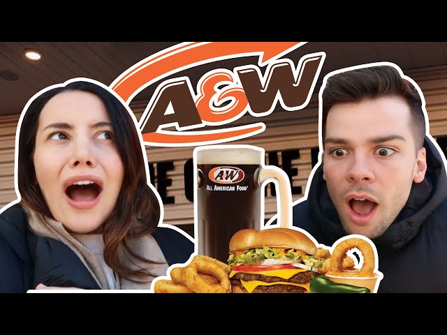 🇬🇧Brits Try A&W for the First Time! 🇺🇸