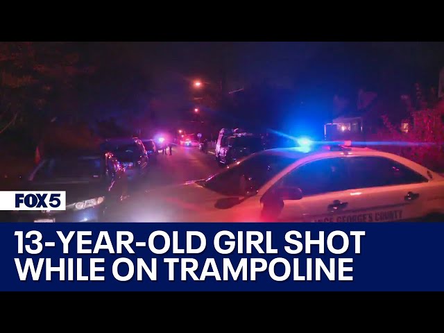 13-year-old Hyattsville girl shot while on trampoline; police looking for drive-by shooters