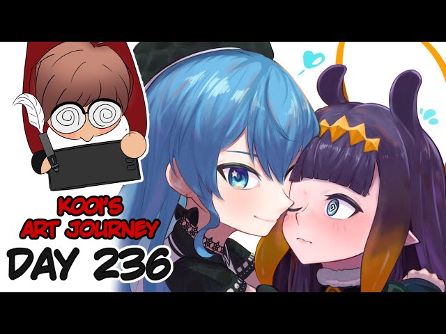 (EN/ID) Chilling and finishing this drawing (surely) | Kooi's Art Journey - DAY 236