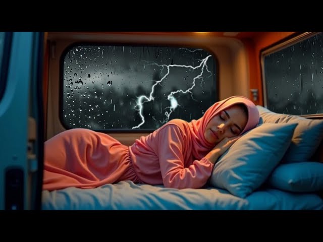 Rain Sounds For Sleeping - 99% Instantly Fall Asleep With Rain Sound outside the window At night