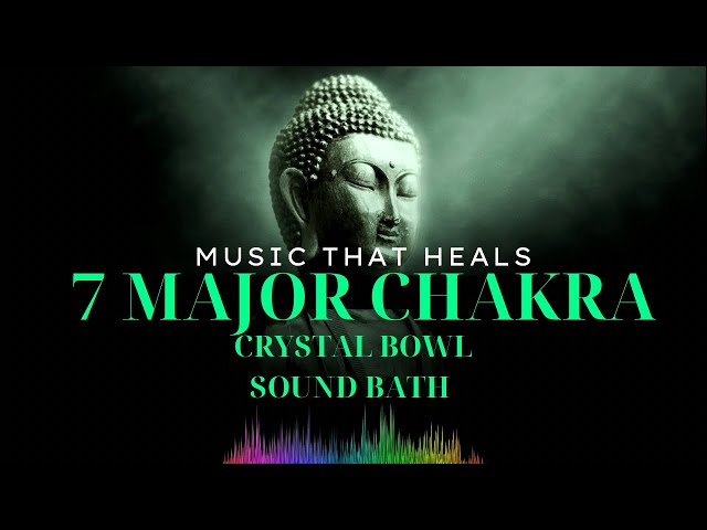 ✨7 Major Chakra Crystal Bowl Sound Bath🧘‍♀️Healing For Your Soul ✨❤️🧡💛💚💙🩵💜