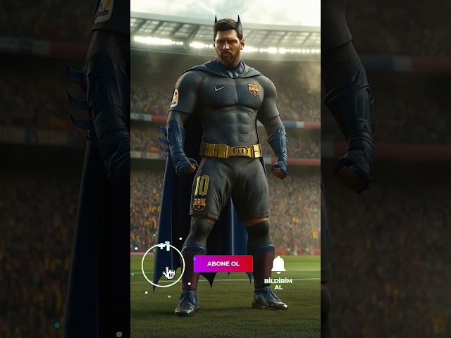 Lionel Messi Transforms into Batman – The Dark Knight of Football ⚽ #messi #batman #goat #football