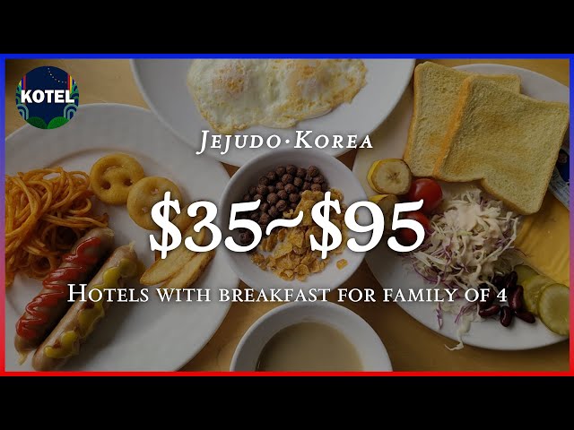 [Seogwipo·Jejudo] TOP3 Hotels with breakfast for family of 4 (Feb 28~Mar 02)#jejutravel #koreatravel