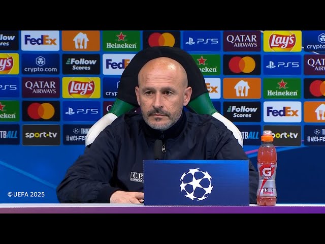 Champions League, Italiano in conferenza stampa post Sporting Lisbona-Bologna