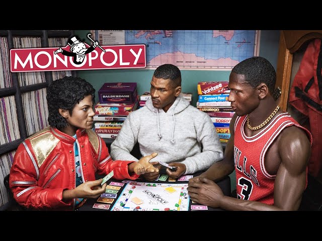 Michael Jackson, Mike Tyson and Michael Jordan Playing Monopoly in the 80's!