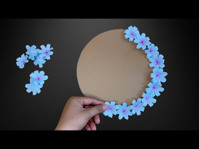 Beautiful Paper Flower Wall Hanging / Rose Paper Craft For Home Decoration / Unique Wall Decor Ideas