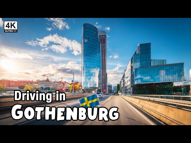 Driving in Gothenburg - A Vibrant Scandinavian City 4K